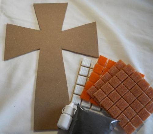 Crafty Stuff: MOSAIC CROSS KIT AUTUMN