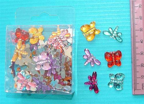 Crafty Stuff:  Glittering Rhinestones Butterflies Dragonflies +- 60