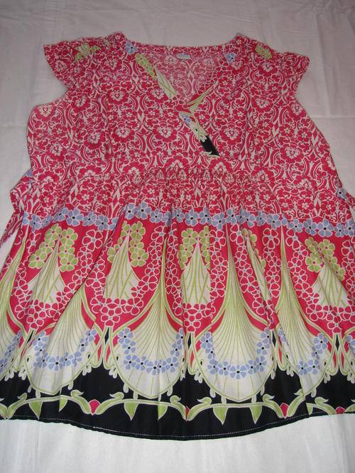 PINK FLORAL MATERNITY BLOUSE