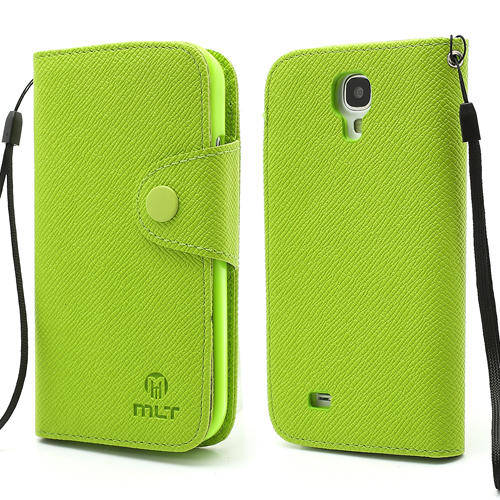 MLT Style Wallet Cover for Samsung Galaxy S 4 - Green