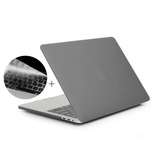 Macbook Pro 13" (A1708) Without Touchbar Hard Cover + Silicone Keyboard Skin - Grey
