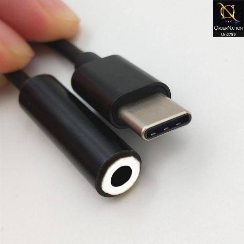 USB-C To Headphone Jack Adapter - Black