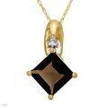 **R3250.00** High Quality Necklace With 1.74ctw Genuine Diamond and Topaz in Yellow Gold.