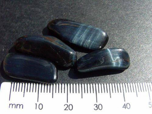 4 X Blue Tigers Eye Tumbled