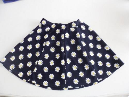 - Daisy print Mini Flair Summer Skirt -
