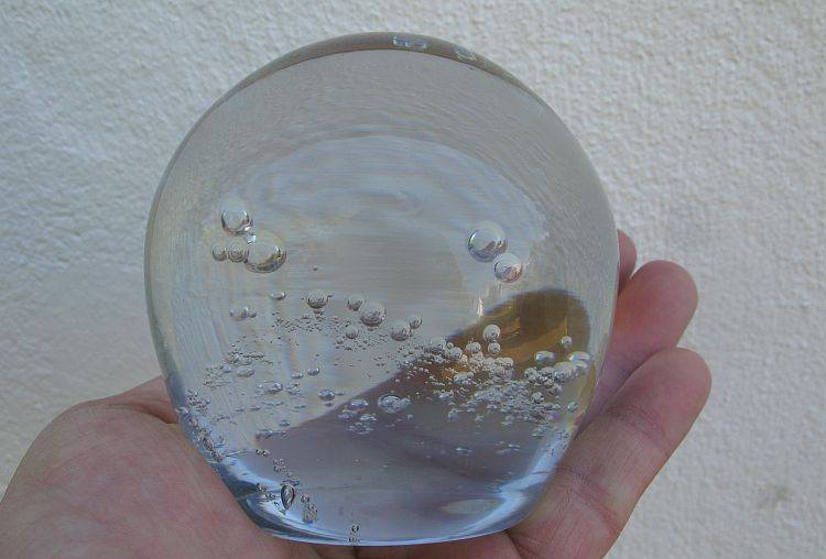 FANTASTIC !! A LOT OF 3 VINTAGE SOLID ART GLASS PAPERWEIGHTS ....ONE SIGNED....ALL AWESOME !!