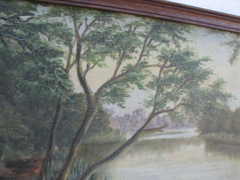 A MAGNIFICENT OLD ORIGINAL OIL ON BOARD SIGNED W VAN ZYL DATED 1936 ...WHAT A FIND !! WOW !!