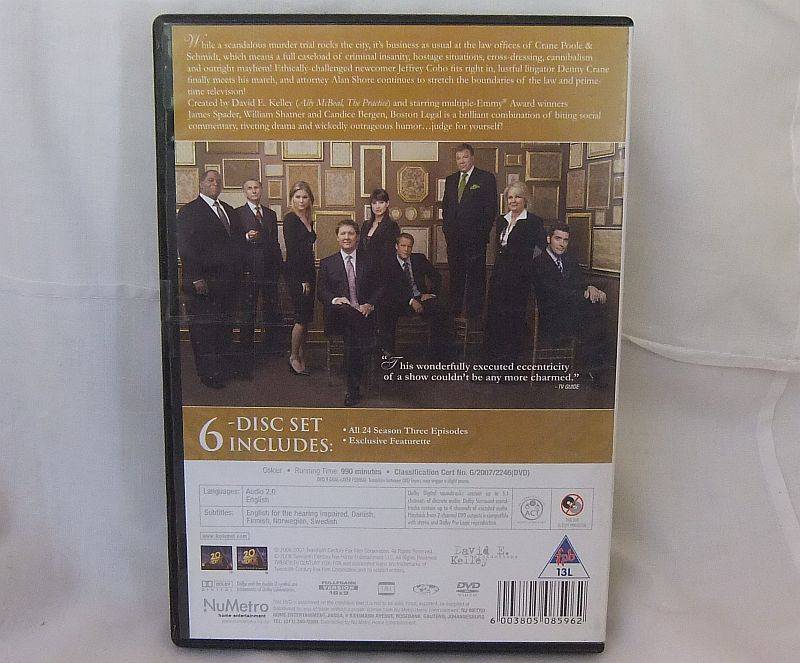 DVD - BOSTON LEGAL - SEASON 3