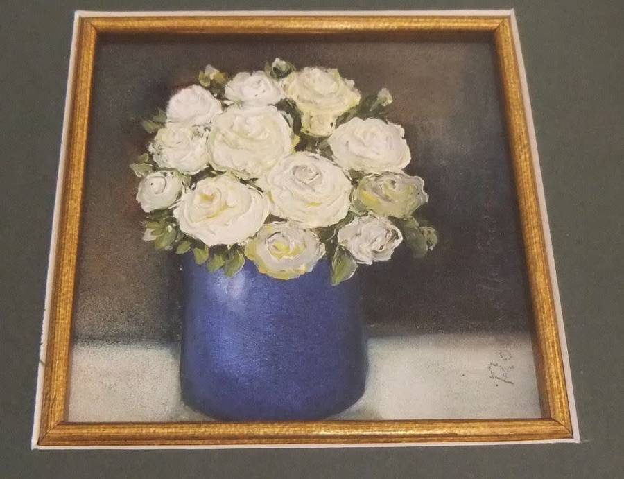 An original mixed medium miniature painting by Tulbagh artist Rochelle Beresford