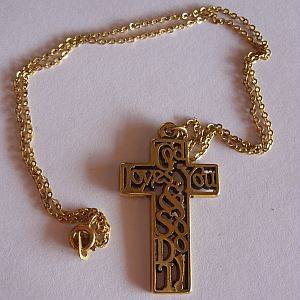 CROSS AND CHAIN - GOD LOVES YOU & SO DO I