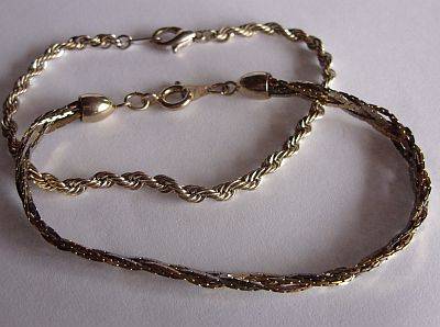 TWO OLD METAL BRACELETS