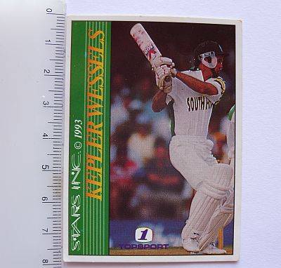 CRICKET TRADING CARD - TOPSPORT TV 1 - 1993 - KEPLER WESSELS