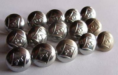 OLD SOUTH AFRICAN POST OFFICE METAL BUTTONS X 15