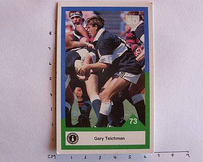 1992 RUGBY CARD - GARY TEICHMAN