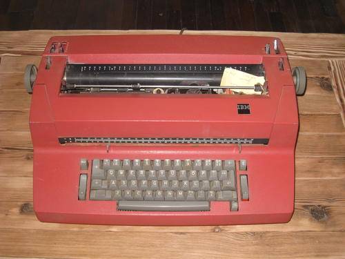 Vintage IBM type writer