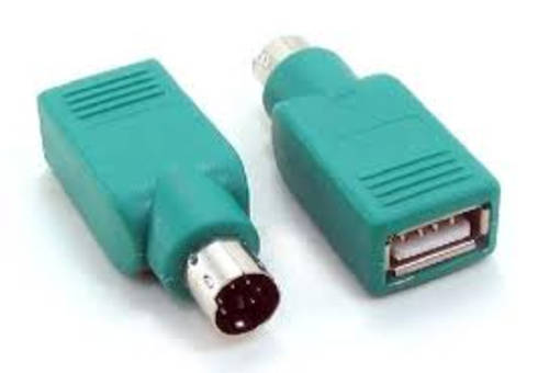 PS2 Male to USB Female Adapter