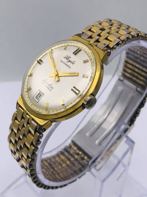 *LLOYDS MENS GOLD AUTOMATIC WATCH* 21 JEWELS!