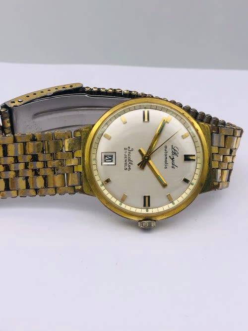 *LLOYDS MENS GOLD AUTOMATIC WATCH* 21 JEWELS!