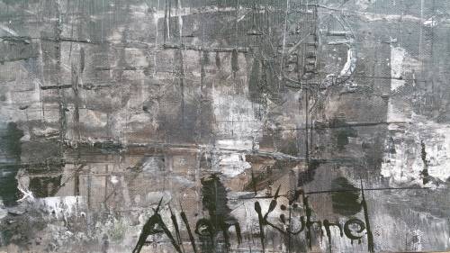 Allan Kuhnel - original abstract painting - CHARCOAL DELIGHT - Expect the unexpected