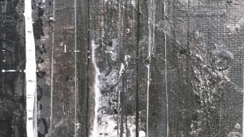 Allan Kuhnel - original abstract painting - CHARCOAL DELIGHT - Expect the unexpected