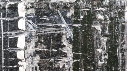 Allan Kuhnel - original abstract painting - CHARCOAL DELIGHT - Expect the unexpected