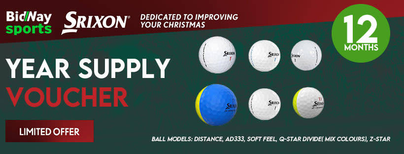 ***YEAR SUPPLY  -12 X Srixon A - Grade + 20 X Golf Tees + 1 X NEW Srixon  Q- Star Divide***