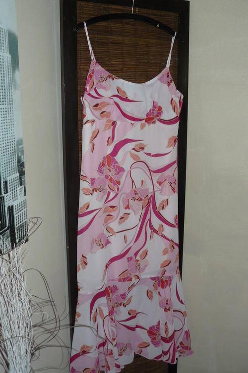 Floral chiffon dress - size 36