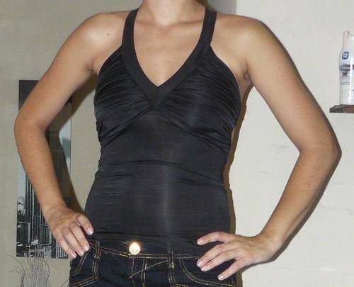 Sexy black stretch top - Size S