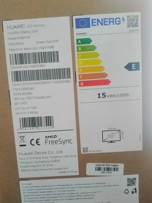 Huawei AD80HW 23.8` IPS Full HD Monitor
