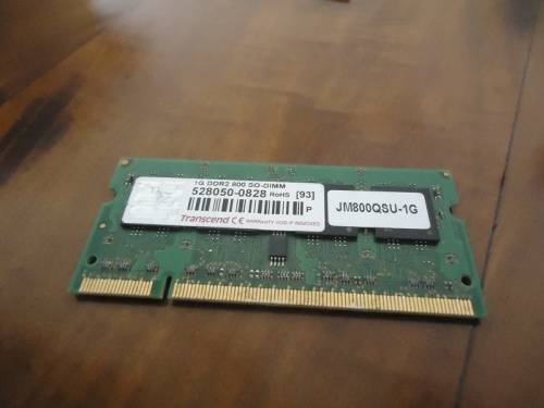 Transcend 1GB DDR2 800 SODIMM Laptop Memory (RAM)