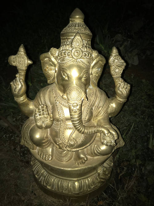 Large Brass Ganesha 45cm - Lovely Energy