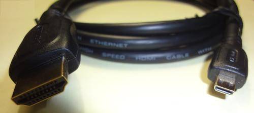 HDMI-A male to HDMI-D male 1.5m cable