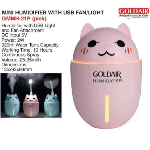 MINI HUMIDIFIER WITH USB FAN/LIGHT