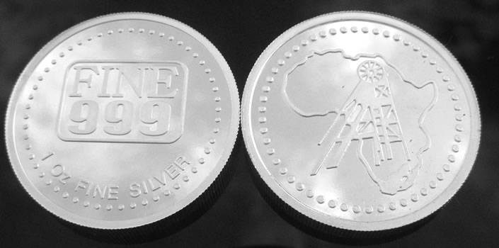 1oz .999 fine silver round by www.fine999.com