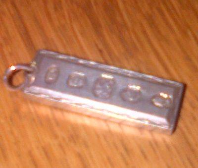 Hallmarked Sterling silver pendant bar