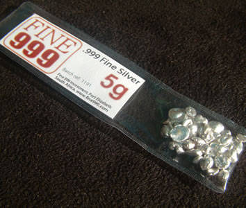 5g .999 Fine Silver Granules
