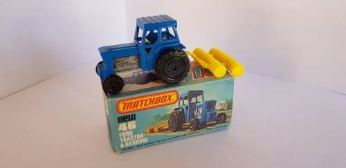 Matchbox 75 series Ford Tractor & Harrow no. 46