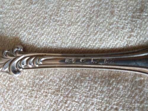 Antique Victorian Hallmarked Silver Dessert Spoon - (Sheffield 1848) - (59.4g)