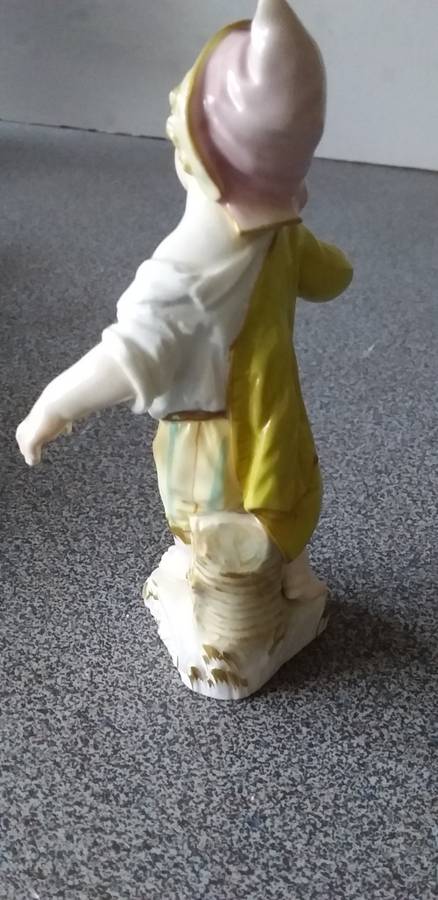 Rare Antique 19thc German Berlin KPM Figure of Young Boy