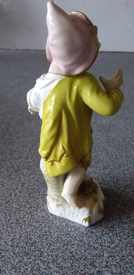 Rare Antique 19thc German Berlin KPM Figure of Young Boy