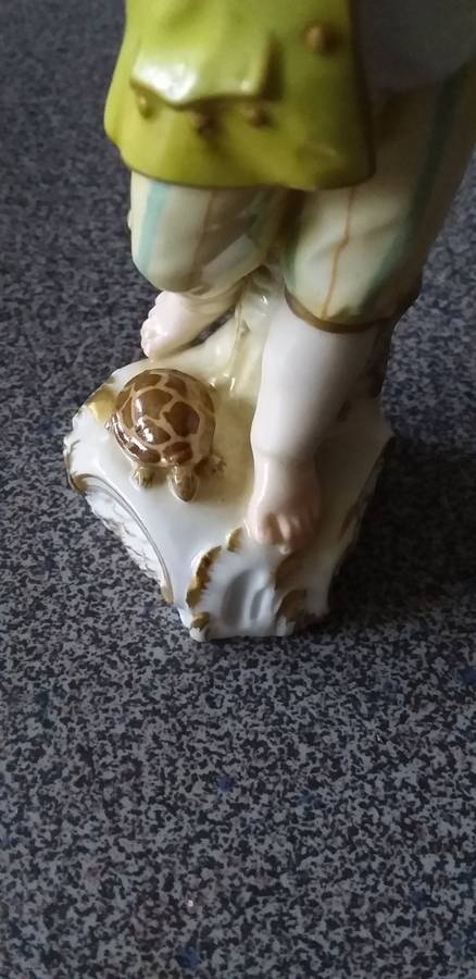 Rare Antique 19thc German Berlin KPM Figure of Young Boy