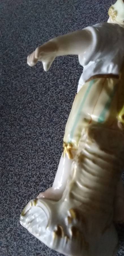 Rare Antique 19thc German Berlin KPM Figure of Young Boy