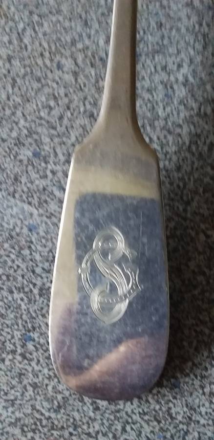 Antique German Silver Serving Spoon -(63g) - No2