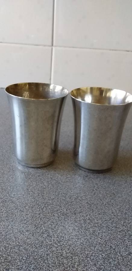 A Pair Of Vintage WMF Silver Plated Tumblers