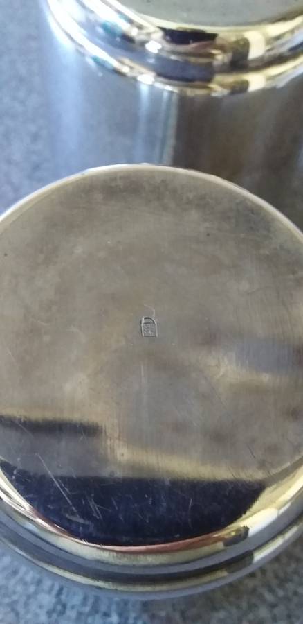 A Pair Of Vintage WMF Silver Plated Tumblers