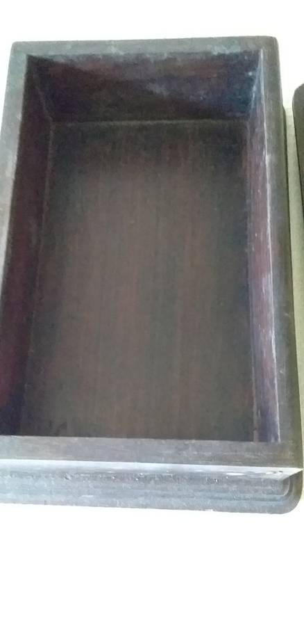 Vintage Silver And Wood Cigar Box