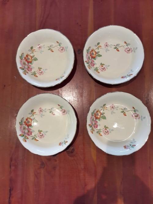 Vintage 1940 Alfred Meakin Royal Marigold  4 porridge bowls