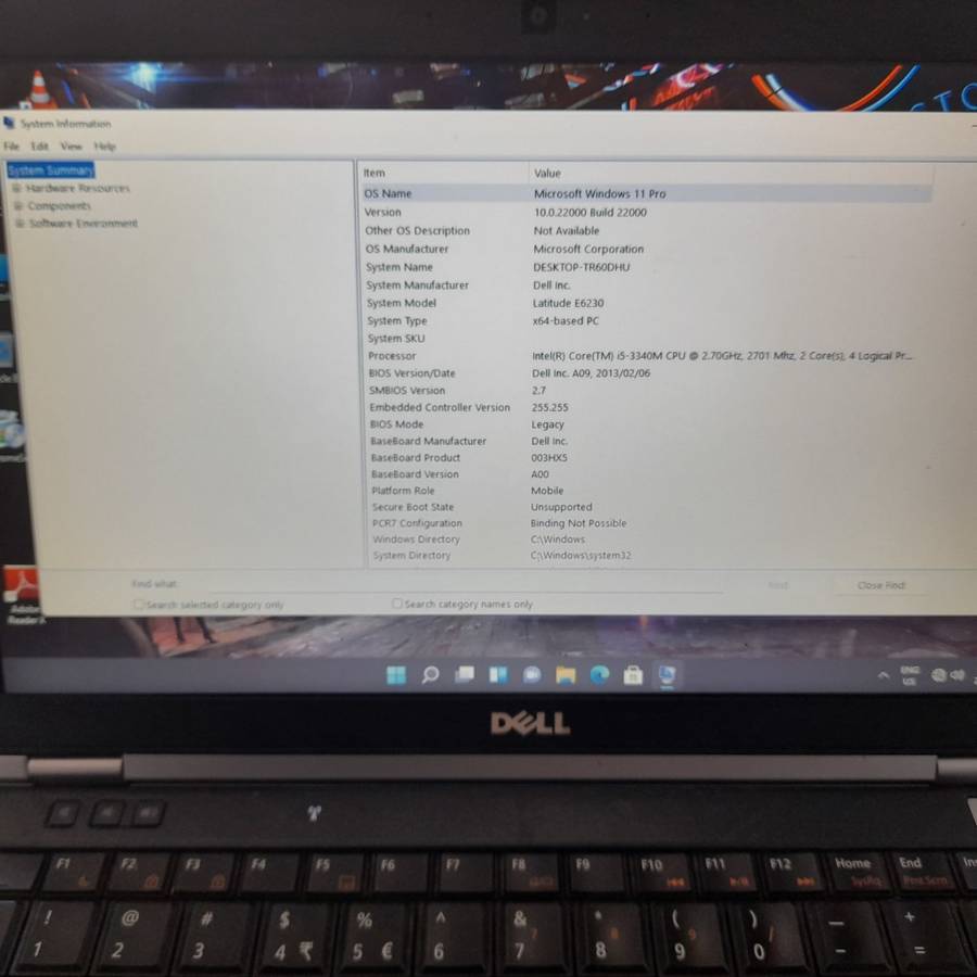 DELL laptop intel Core i5, 3rd Gen Windows 11 Pro, office 2021
