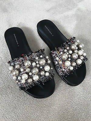 ZARA PEARL SLIDES