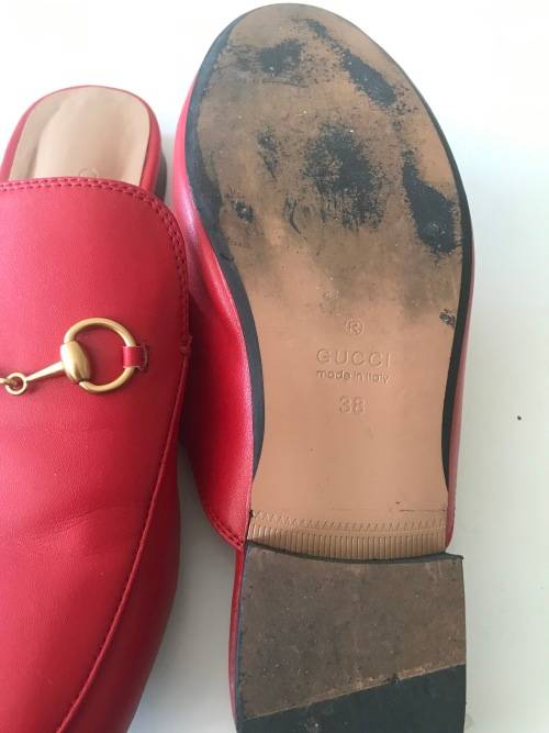 Gucci Inspired Princetown Mule Red